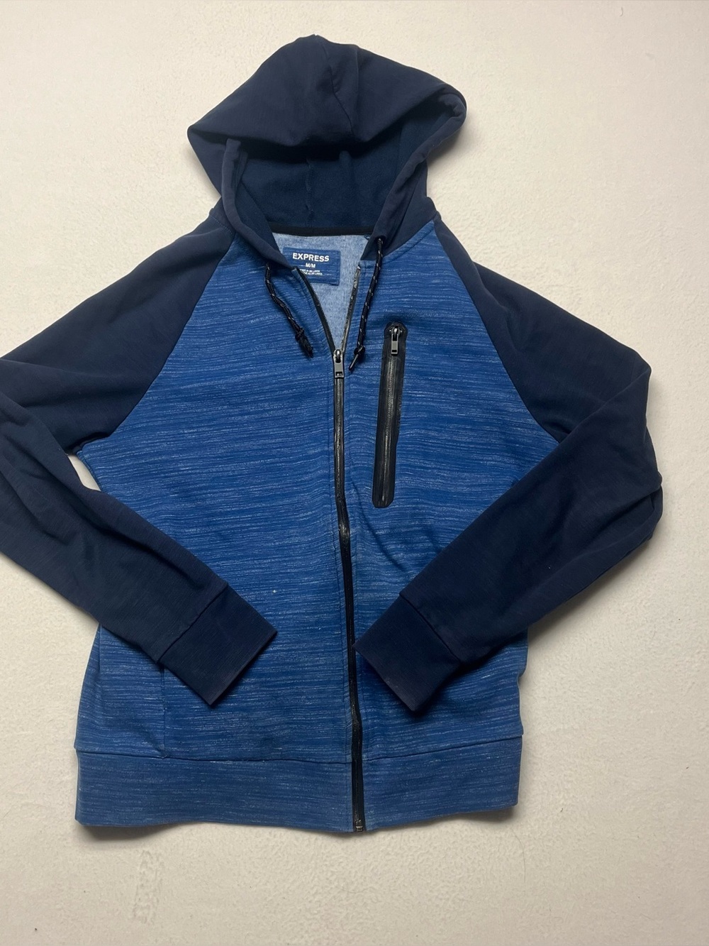 Express Brand  Navy Jacket (Unisex  Large) Long Sleeve Full Zip